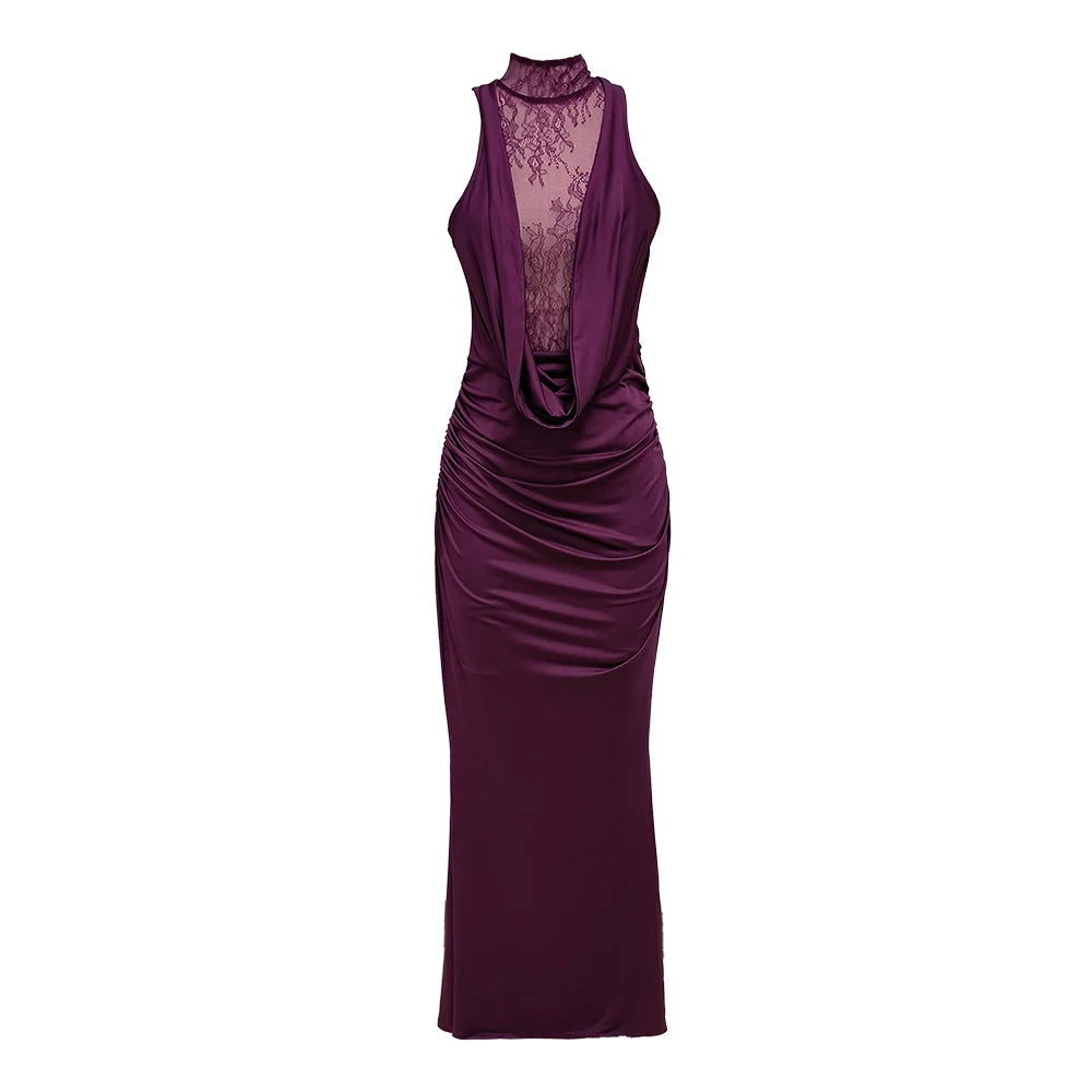Elegant Lace Evening Gown