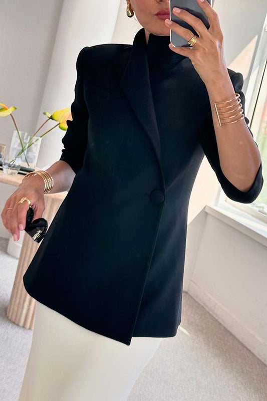 Chic Satin Blazer Delight