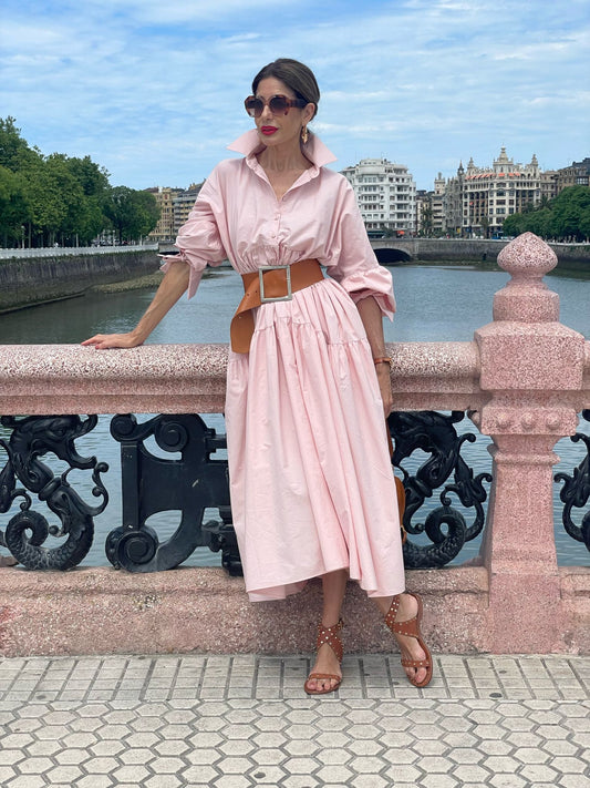Belted Shirt Dress