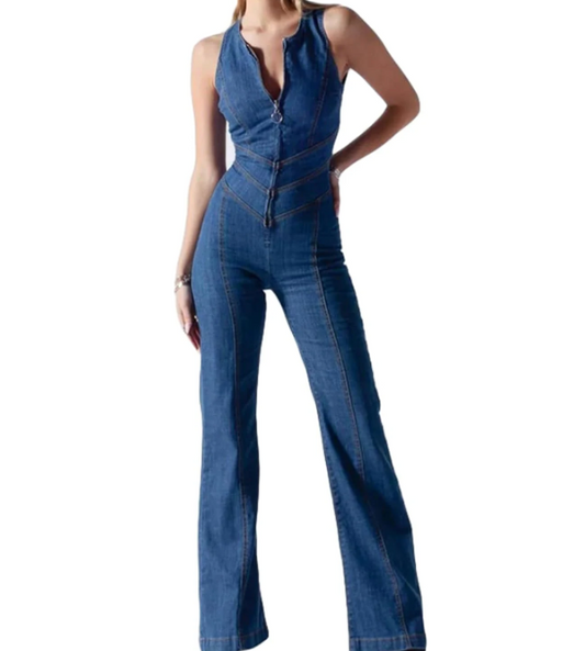 Chic  Heart Cut-Out Jumpsuit