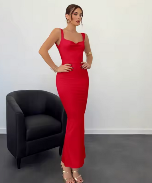 Elegant  Backless Maxi Dress