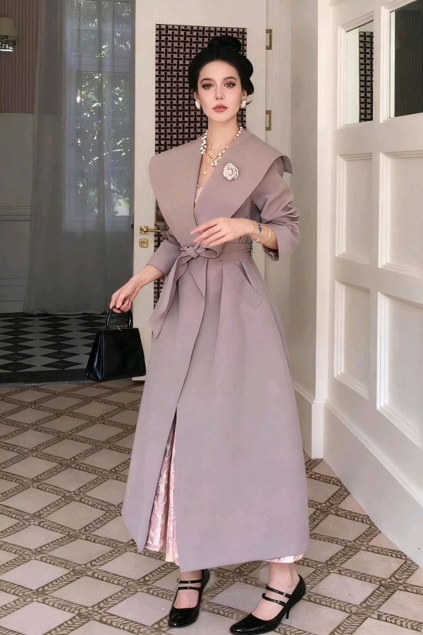 Chic Pink Trench Coat