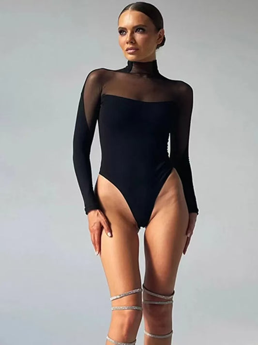 Stylish Off-Shoulder Mesh Top