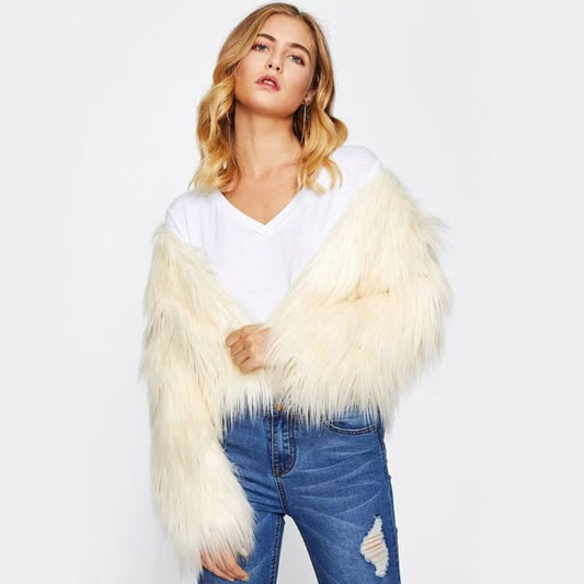 Cozy Shaggy Faux Fur Coat