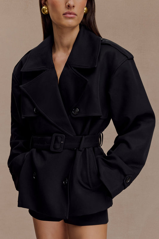 Short Trench Jacket Coat