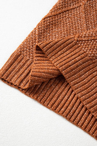 Cozy Cable Knit Sweater Dress