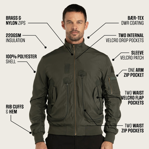 Urban Trek Lightweight Bomber Jacket