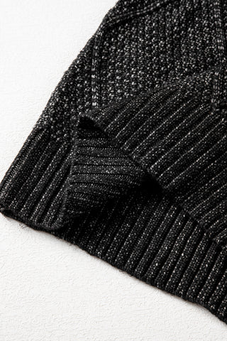 Cozy Cable Knit Sweater Dress
