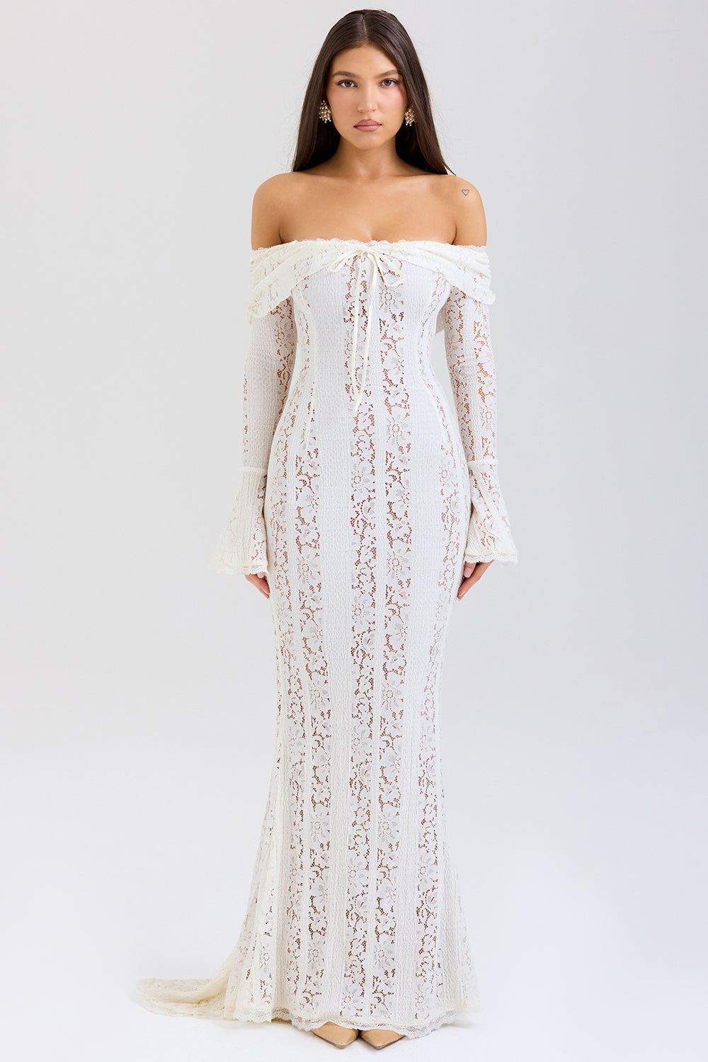 Elegant Black Lace Maxi Dress