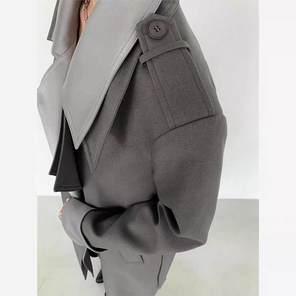 Chic Olive Wrap Coat