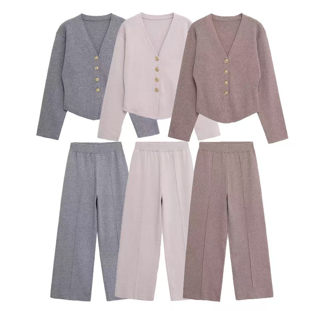 Everyday Casual Knit Two-Piece Outfit