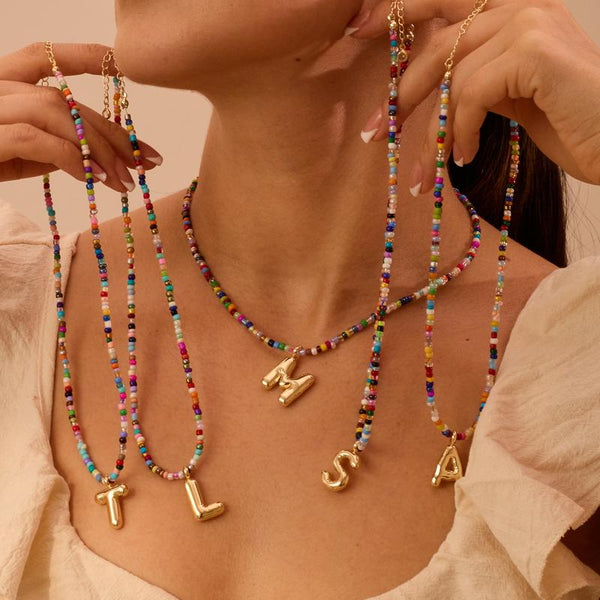 Vibrant Alphabet Necklace