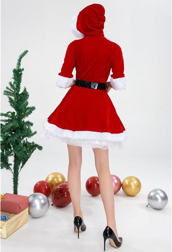 Classic Santa Hooded Velvet Set