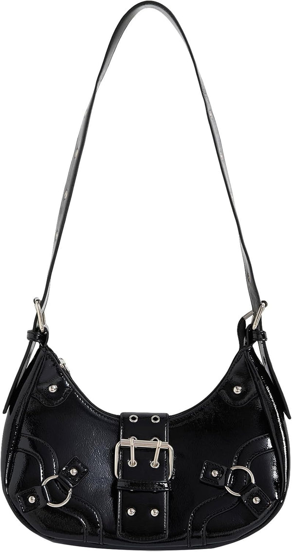 Gothic Leather Shoulder Bag