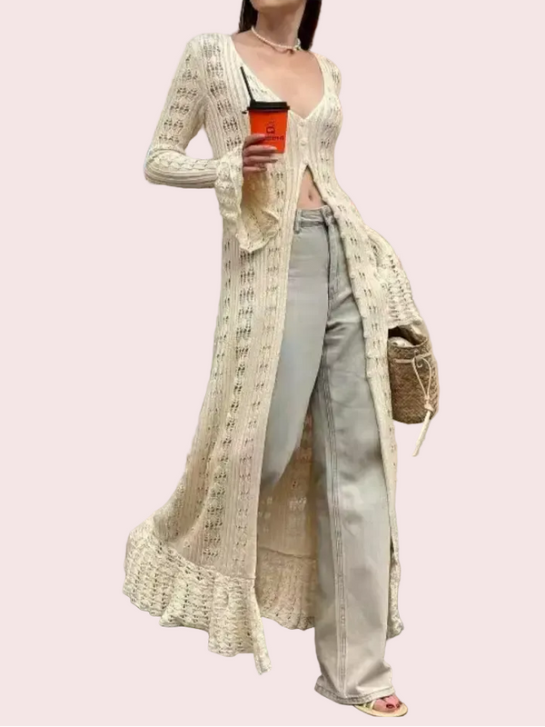 Boho Chic Bell Sleeve Cardigan