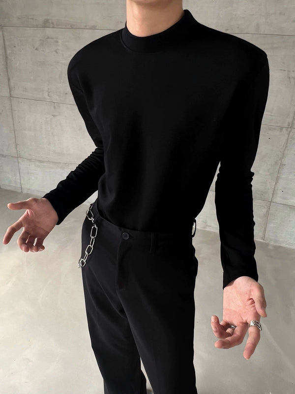 Everyday Structured Mock Neck Sweater