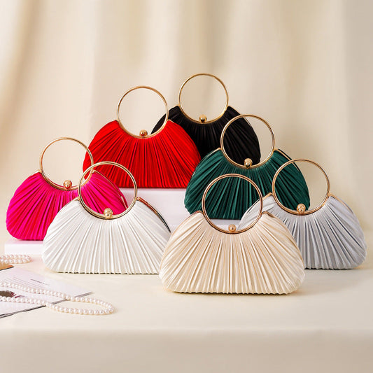 Elegant Pleated Clutch