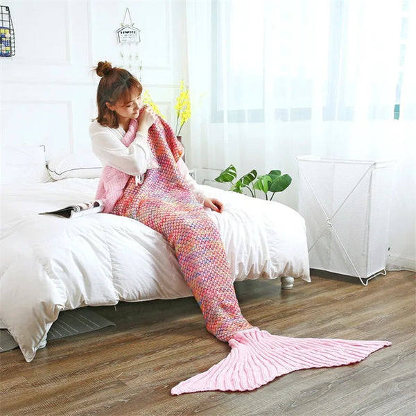 Cozy Mermaid Tail Blanket