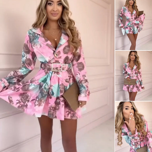 Elegant Floral Midi Dress
