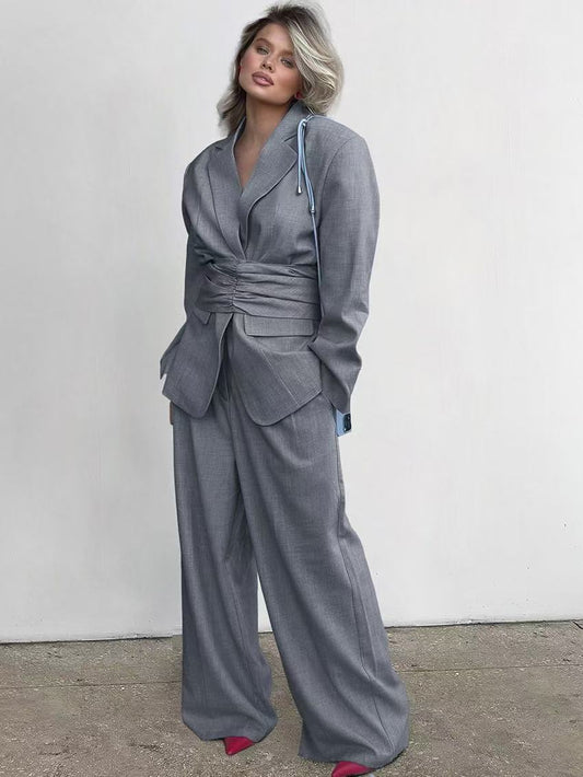 Essential Gray Commuter Blazer