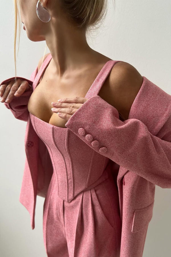 Chic Three-Piece Blazer Set