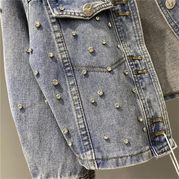 Sparkling Denim Glam Jacket