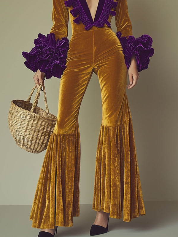 Glam Purple Party Jumpsuit