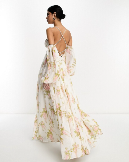 Whispering Blossom Maxi Dress