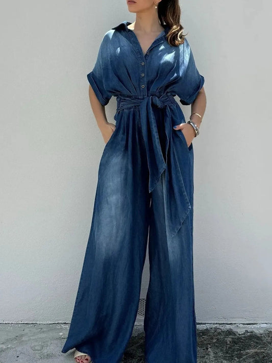 Chic Denim Jumpsuit