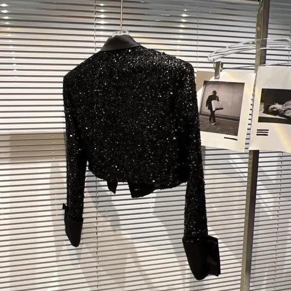 Shimmer Chic Short Coat
