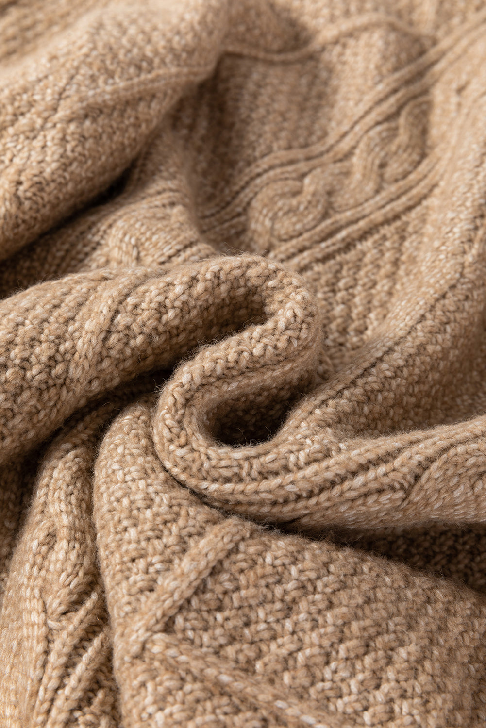 Cozy Cable Knit Sweater Dress