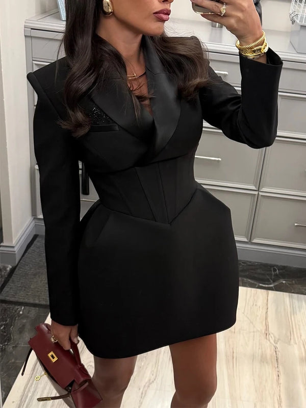 Waistcinch Blazer Mini Dress Chic