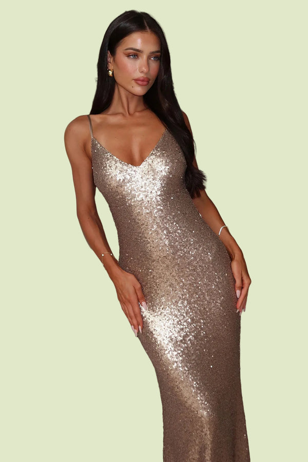 Shimmering Sequin Glam Dress