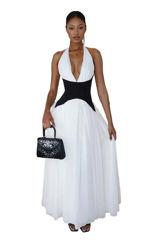 Elegant Corset Maxi Dress