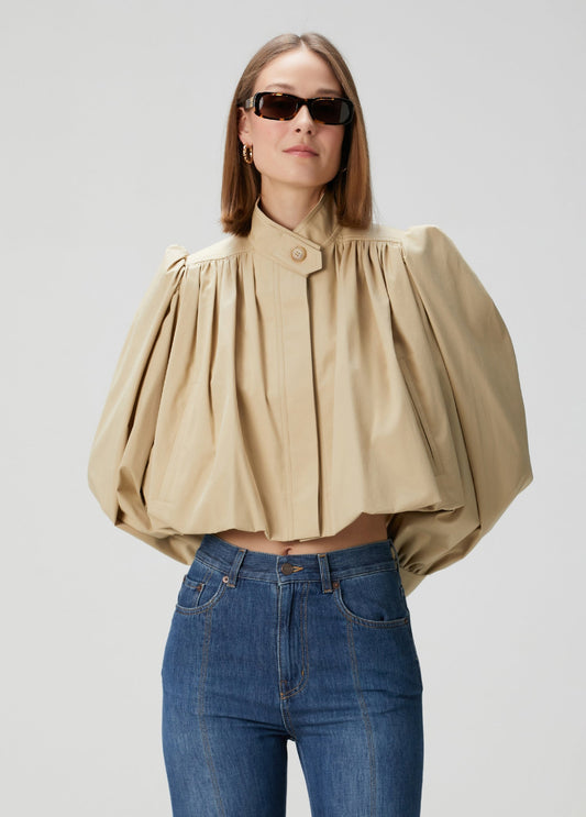 Chic Cropped Trench Coat