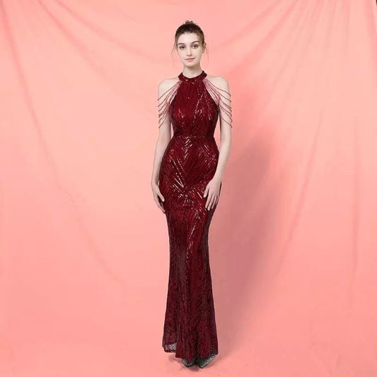 Stellar Sequin Night Party Robe