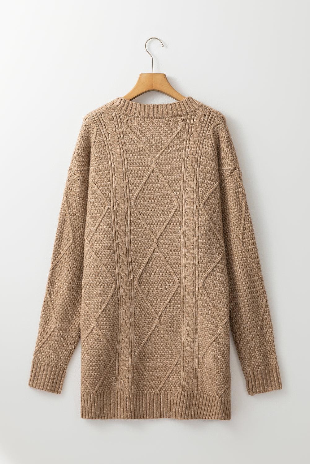 Cozy Cable Knit Sweater Dress
