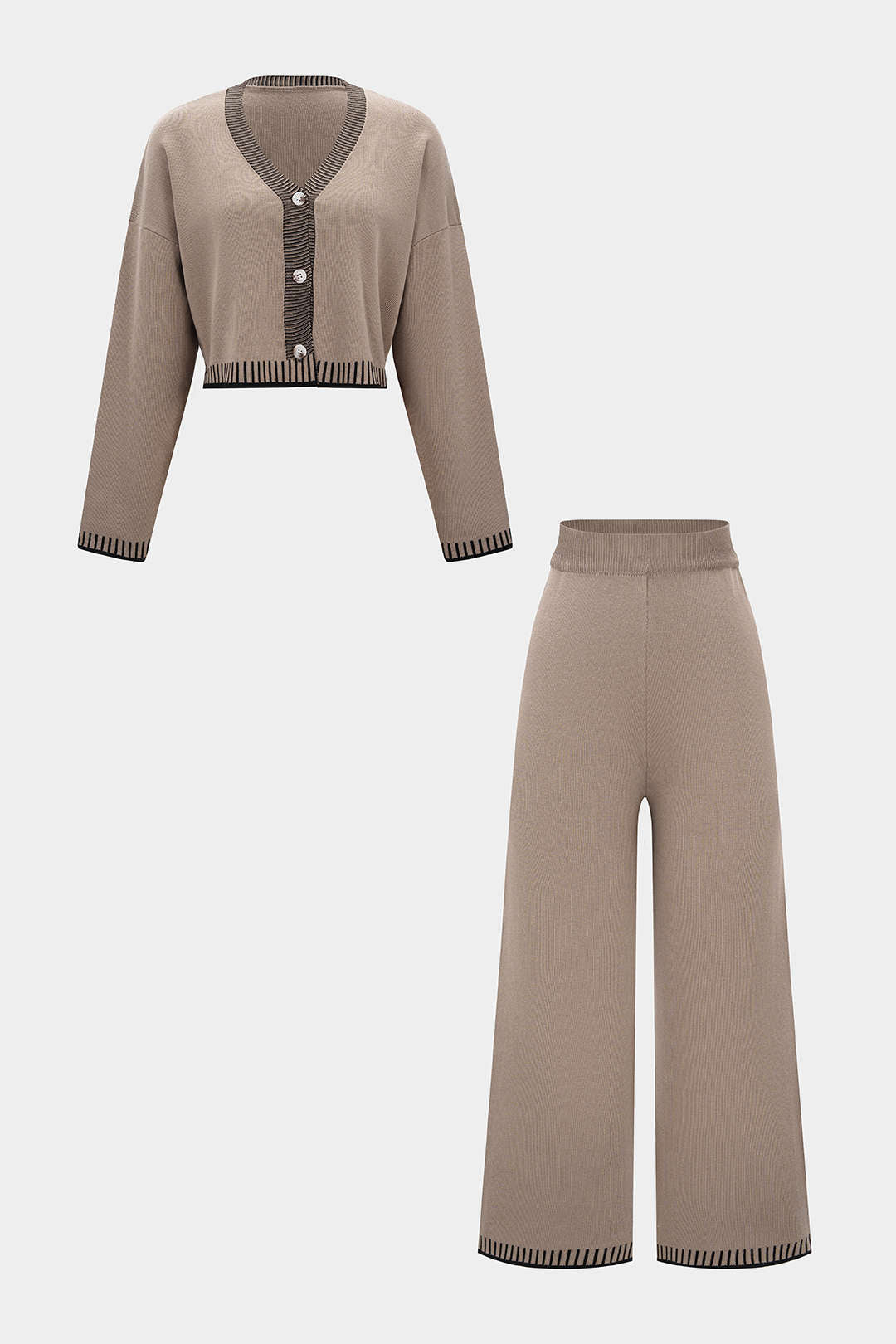 Everyday Knit Button Cardigan Set