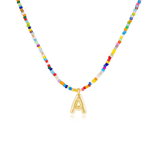 Vibrant Alphabet Necklace