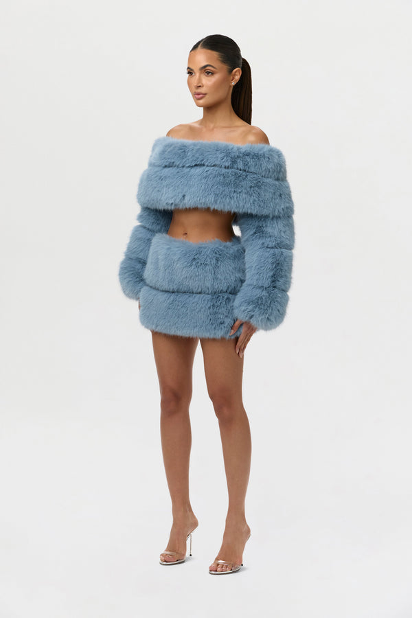 Urban Faux Fur Mini Skirt
