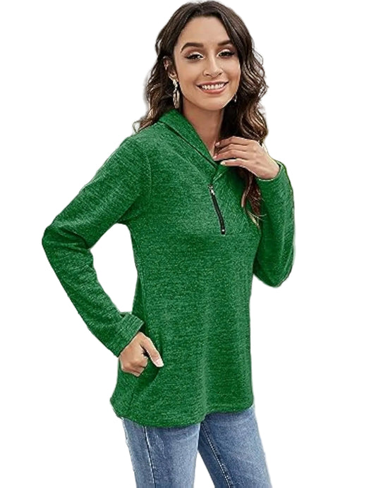 Cozy Cowl Quarter-Zip Pullover Everyday