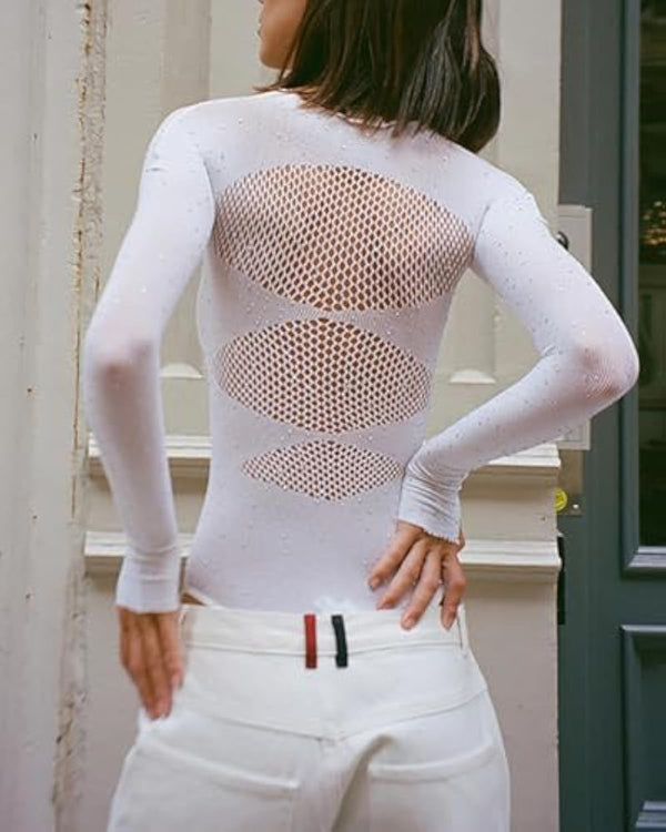 Sparkling Sheer Rave Bodysuit